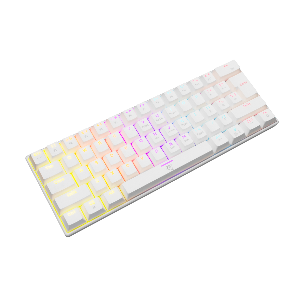 White Shark Shinobi Kék Mechanikus Gamer Billentyűzet - Fehér