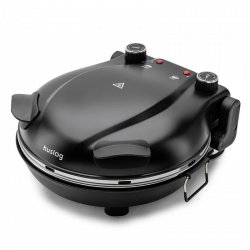 Huslog AK-1748, 1200 W, 32 cm, 220°C–420°C, 5 hőmérséklet, Fekete, Pizzasütő
