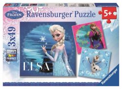 RAVENSBURGER 092697 +Puzzle 3x49 db - Jégvarázs 