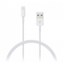 Connect IT CI-559 Wirez Lightning - USB A, 2 m fehér kábel
