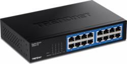 Trendnet TEG-S17D hálózati kapcsoló Gigabit Ethernet (10/100/1000) Fekete