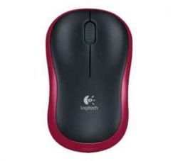 Logitech M185 vezeték nélküli piros egér