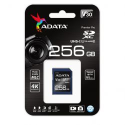 ADATA Premier Pro SDXC UHS-I U3 Class 10 256GB memóriakártya