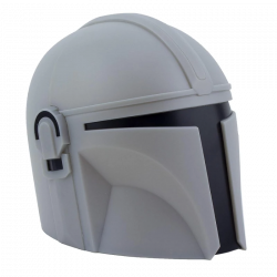Paladone, Star Wars - Mandalorian Mask, 15 cm, USB / Elem, Fehér, Asztali lámpa