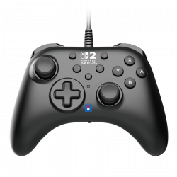 Hori Horipad Turbo, Nintendo Switch 2, Official, Programozható, USB, Fekete, Vezetékes kontroller