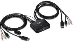 Trendnet TK-220DPI KVM kapcsoló Fekete