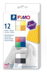 FIMO "Effect Colours" égethető 12 különböző színű gyurma készlet (12x25 g)