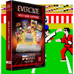 Evercade #03, Data East Collection, 10in1, Retro, Multi Game, Játékszoftver csomag