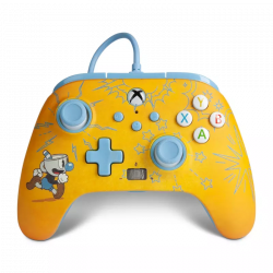 PowerA Enhanced Wired, Xbox Series X|S, Xbox One, PC, Cuphead: Mugman, Vezetékes kontroller