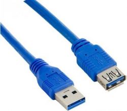 Lanberg USB 3.0 AM-AF 3m kék hosszabbító kábel