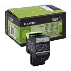 Lexmark 702K 70C20K0 1000 oldal fekete eredeti toner
