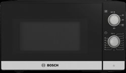 Bosch FFL020MS2 Serie 2 20 L, 800 W, 5 fokozat Fekete-Rozsdamentes acél mikrohullámú sütő