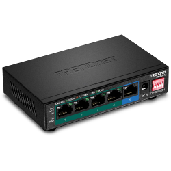 Trendnet TPE-TG51G hálózati kapcsoló Gigabit Ethernet (10/100/1000) Ethernet-áramellátás (PoE) támogatása Fekete