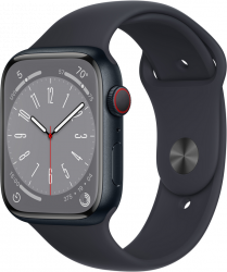 Apple Watch Series 8 OLED 45 mm 4G Fekete GPS (műhold) okosóra