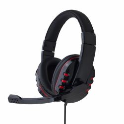 Gembird Gaming microphone & stereo headphones fekete mikrofonos fejhallgató