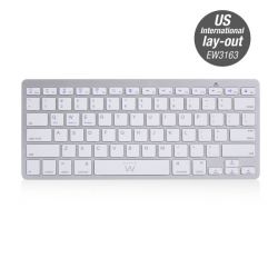 Ewent EW3163 US fehér bluetooth billentyűzet