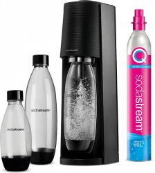 SodaStream Terra Nero Value Pack Fém, Műanyag, Polietilén-tereftalát (PET) Fekete