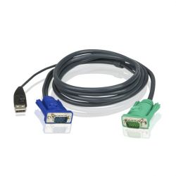 ATEN KVM Cable (HD15-SVGA, USB, USB) - 3m