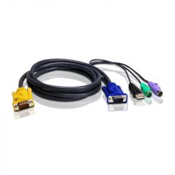 ATEN KVM Cable 3in1 SPHD (HDB15-SVGA, USB, PS/2, PS/2) - 1.8m