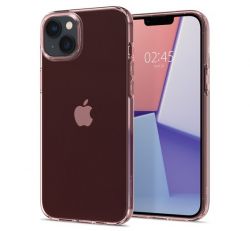 Spigen Crystal Flex Apple iPhone 14 Rose Crystal rózsaszín-átlátszó szilikon mobiltelefon tok