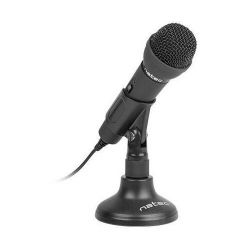 Natec Adder Mini Jack 3,5mm Low-Noise, fekete mikrofon