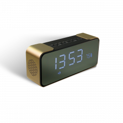 Stansson BSP343G Bluetooth, LED kijelző, 3.5 mm Jack, 2x5 W arany vezeték nélküli hangszóró