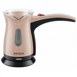 Brock ECP 106, 500 W, 0,5 L, Dupla fal, Mokka, Eszpresszó, Rozsdamentes acél, Bézs, Török kávéfőző