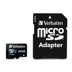 Verbatim 64GB Class10 microSDXC memóriakártya + adapter
