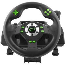 Esperanza EGW101, Drift, PC, PlayStation 3, Vibrációs, Fekete-Zöld, Kormány szett