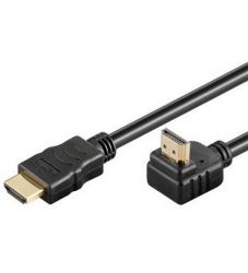 PremiumCord kphdmea1 HDMI High Speed+Ethernet 90° 1 m fekete kábel
