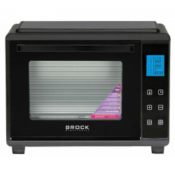 Brock TO 3301 DB, 1500W, 33 L, 8 Program, Digitális, Forgónyárs, Légkeverés, Fekete, Elektromos sütő