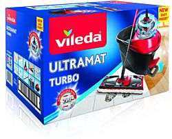 Vileda Ultramat turbo |fekete/piros felmosó + vödör készlet