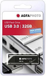 AgfaPhoto 32 GB USB 3.0 Fekete pendrive