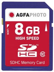 AgfaPhoto SDHC 8GB High Speed Class 10 UHS I U1 V10 memóriakártya