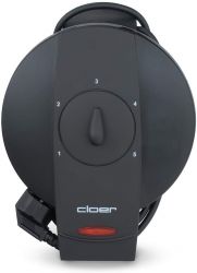Cloer 1620 930 W, jelzőfény fekete gofrisütő
