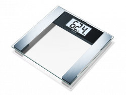Beurer 76925 BG 17, Max. 150 kg, LCD Kijelző, Elemes (1x CR2032), Ezüst személymérleg