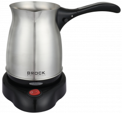 Brock ECP 105, 500 W, 0,5 L, Mokka, Eszpresszó, Rozsdamentes acél, Török kávéfőző