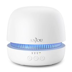 Anjou AJ-ADA019 10W 0.3L fehér ultrahangos illóolaj párásító LED fénnyel