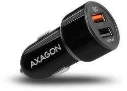 Axagon PWC-QC5 QC3.0 + 2.4A fekete autós töltő