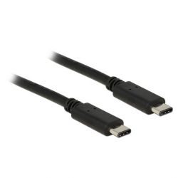 Delock USB 2.0 Type-C (M) - USB 2.0 Type-C (M) 2m fekete USB kábel