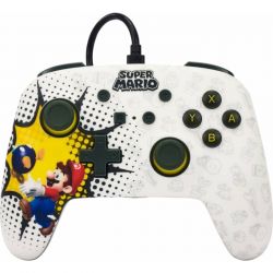 PowerA Enhanced Wired, Nintendo Switch/Lite/OLED, Super Mario: Bob-omb Blast, Vezetékes kontroller