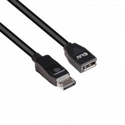 Club3D CAC-1023 DisplayPort 1.4 - DisplayPort 1.4, 8K, 60Hz, 3m fekete hosszabbító kábel 