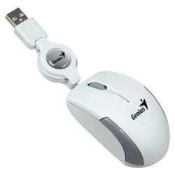 Genius Micro Traveler V2 1200DPI USB optikai fehér egér