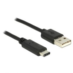 Delock Cable USB 2.0 Type-A male > USB Type-C 2.0 male 0.5 m black