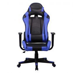Iris GCH201BK Class 3 gázemelő, 800 mm háttámla, műbőr fekete-kék gamer szék