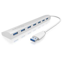 Icy Box 7x Port USB 3.0 Hub, Silver