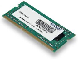 Patriot PSD34G160081S 4GB 1600MHz DDR3 Non-ECC CL11 SODIMM notebook memória