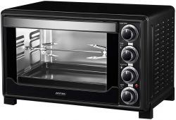 MPM MPE-05/T, 1600W, 32 l, 100-230°C, Időzítő, Konvekciós, Fekete, Elektromos mini sütő
