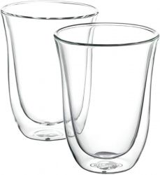 DeLonghi 2db Latte macchiato 220 ml átlátszó üvegpohár