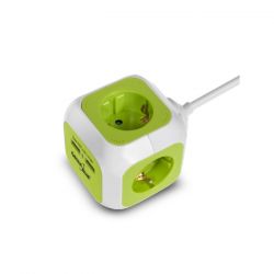 GreenBlue GB118G MagicCube 2xUSB 3xPlug 1,4m Hálózati elosztó